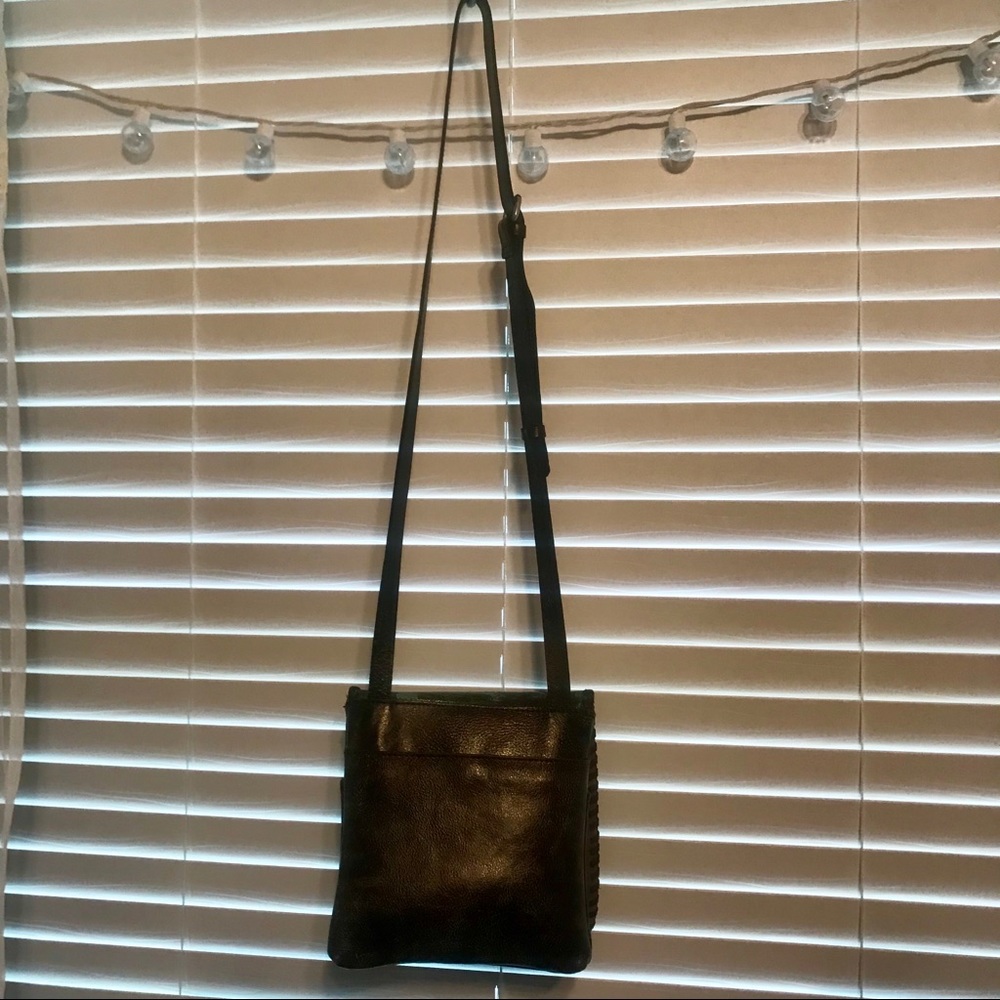 Turquoise Tooled Leather Patricia Nash Crossbody - Picture 3 of 7